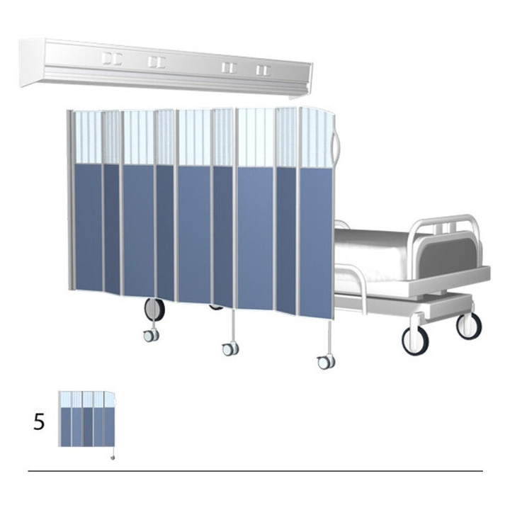 MAMPARA DE PRIVACIDAD PLEGABLE / SEPARADOR DE AMBIENTES PARA LA SALA DEL HOSPITAL