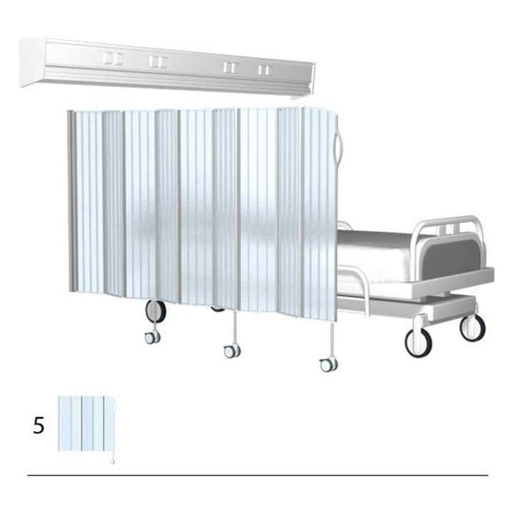 MAMPARA DE PRIVACIDAD PLEGABLE / SEPARADOR DE AMBIENTES PARA LA SALA DEL HOSPITAL