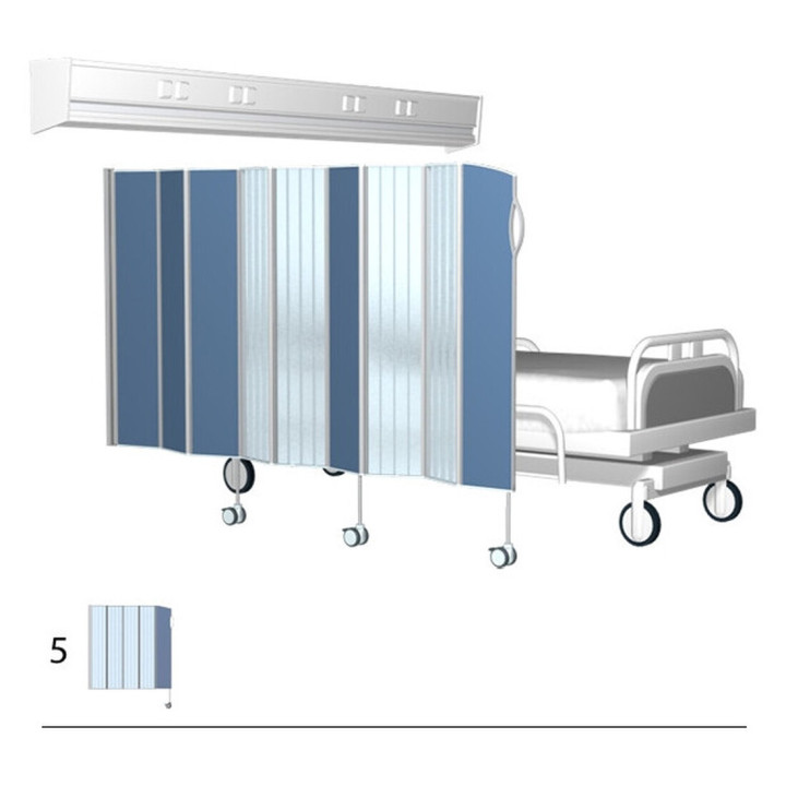 MAMPARA DE PRIVACIDAD PLEGABLE / SEPARADOR DE AMBIENTES PARA LA SALA DEL HOSPITAL