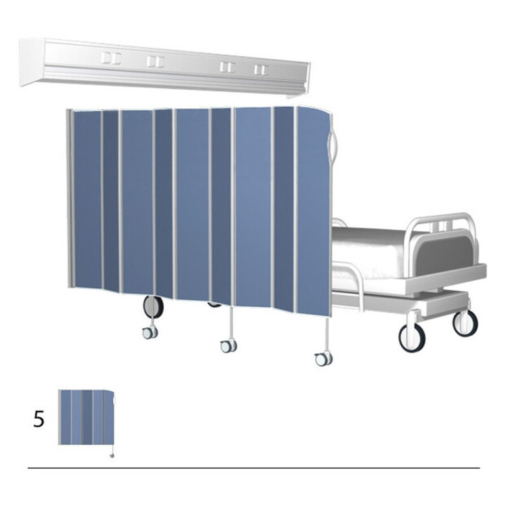 MAMPARA DE PRIVACIDAD PLEGABLE / SEPARADOR DE AMBIENTES PARA LA SALA DEL HOSPITAL