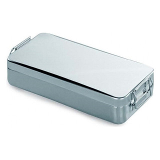 Contenedor tapa c/asa y cierre. ac/inox 18/10