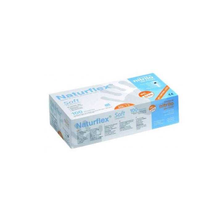 Guantes Naturflex® Soft Nitrilo sin polvo