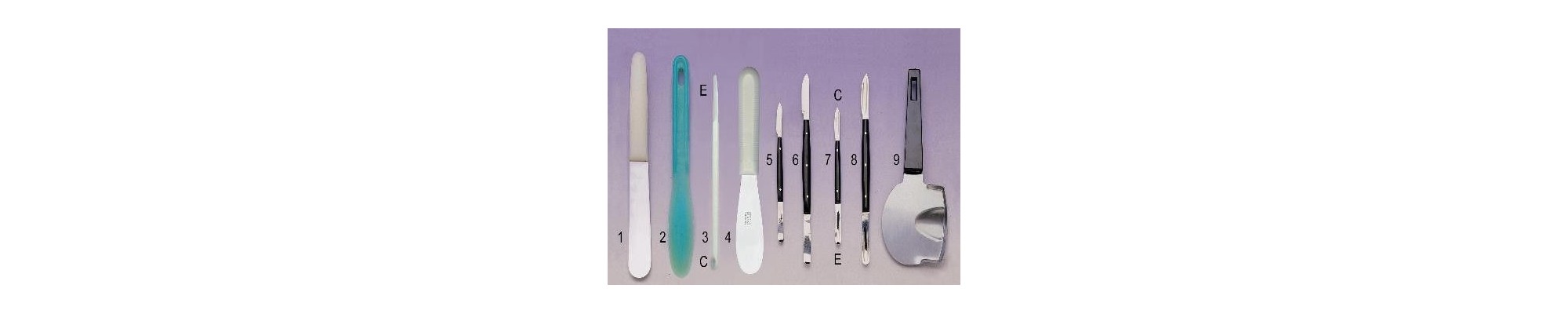  Facas, espátulas, copos Laboratório | Iberoclinic.pt
